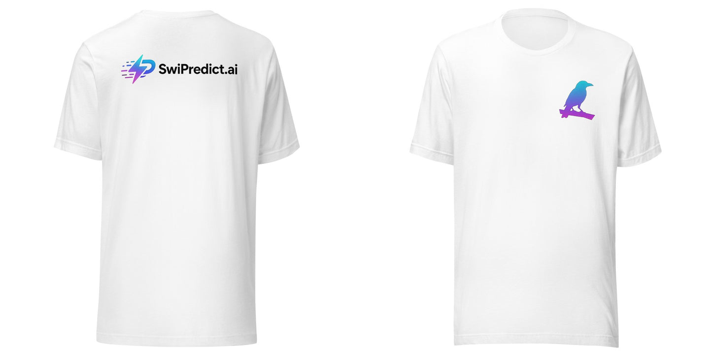 SwiPredict Perch Birdie T - White